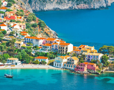 Dorf Assos Kefalonia Ionische Inseln